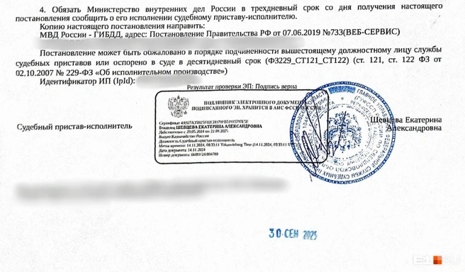 Видимо, именно синий штамп с датой смутил сотрудников Социального фонда | Источник: читательница E1.RU Валерия