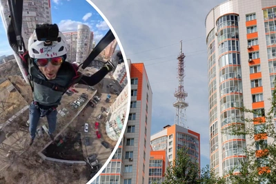 Красноярец прыгнул с парашютом с 24 этажа: «Бывало и помягче»