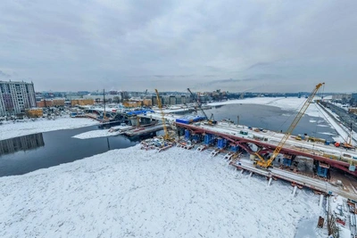 Big Smolensky Bridge Orthotropic Slab Installation Completed