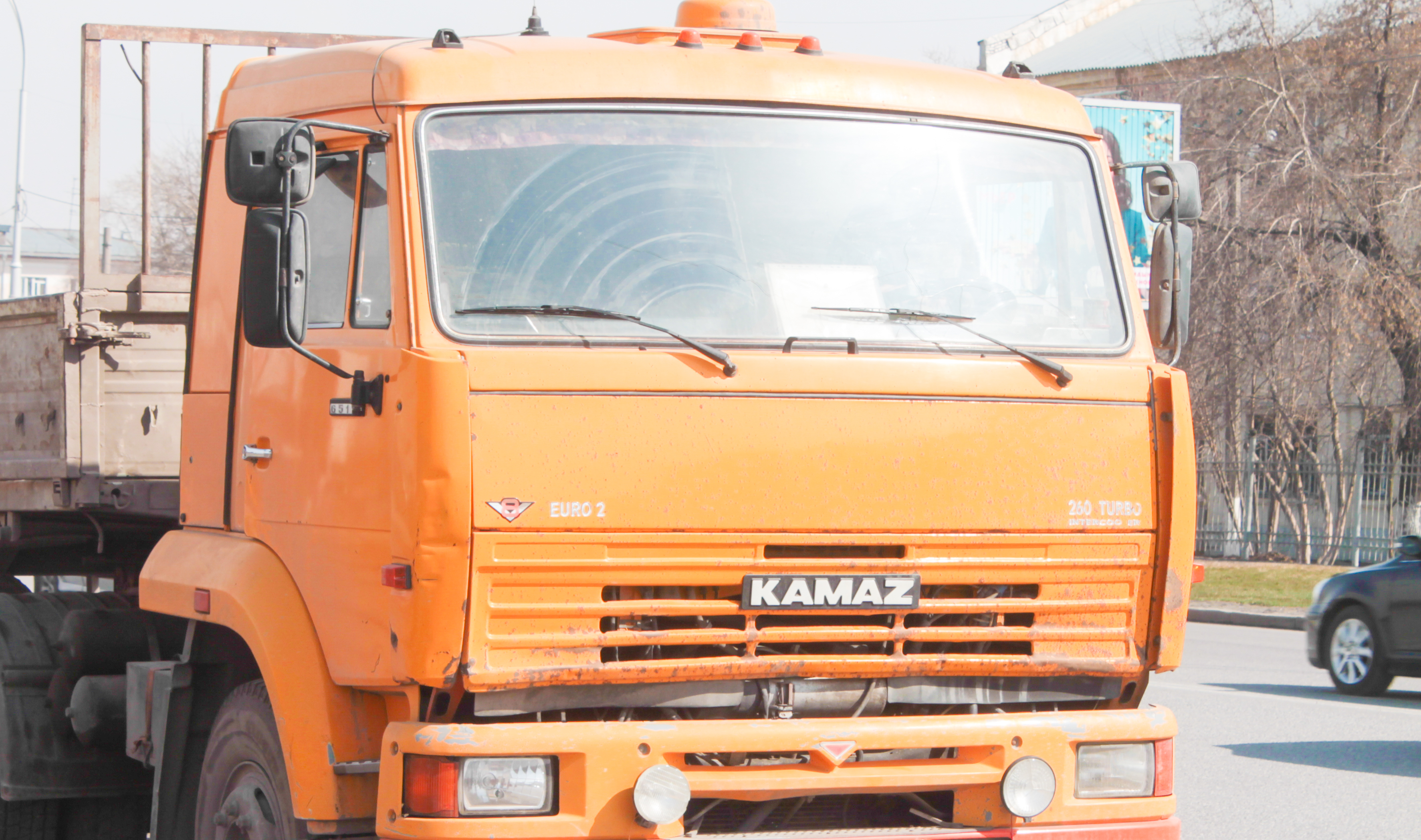 КАМАЗ сбил пешехода на трассе в Самарской области