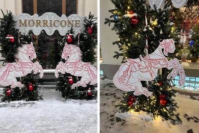 Лошадку с фотозоны в центре Новосибирска испортили вандалы