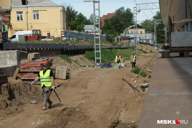 Как в Москве строят новую станцию «Серп и Молот» | Источник: Дмитрий Толстошеев / MSK1.RU