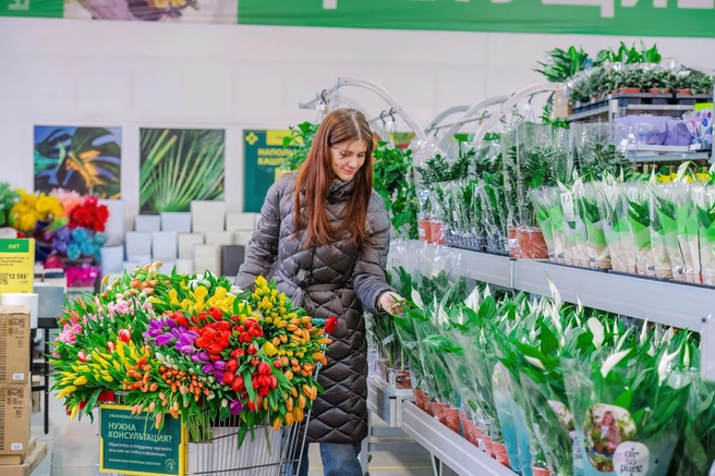 Здесь предлагают на продажу свежие цветы с ведущих отечественных и международных плантаций | Источник: «Гринвилль»