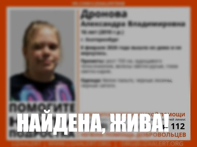 Источник: «ЛизаАлерт» Свердловской области