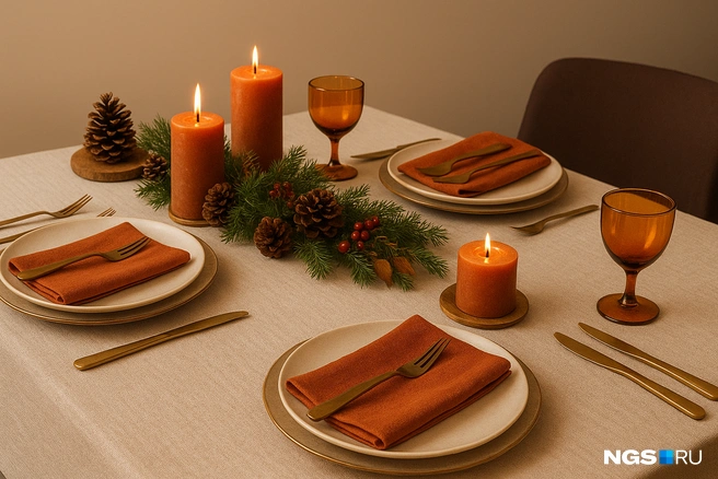 В этом году стоит обратить внимание на оранжевый цвет, а серебристые приборы заменить на золотистые | Источник: Елизавета Горячева / NGS.RU