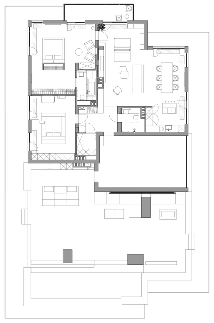 Таунхаус с террасой по проекту Zrobim architects