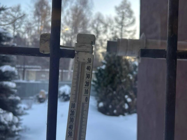 На озере Смолино температура была аналогично низкой. | Источник: читатель 74.RU