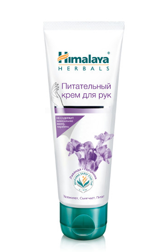 Питательный крем для рук, Himalaya Herbals. Способствует восстановлению сухой кожи рук, обеспечивает длительное увлажнение.
