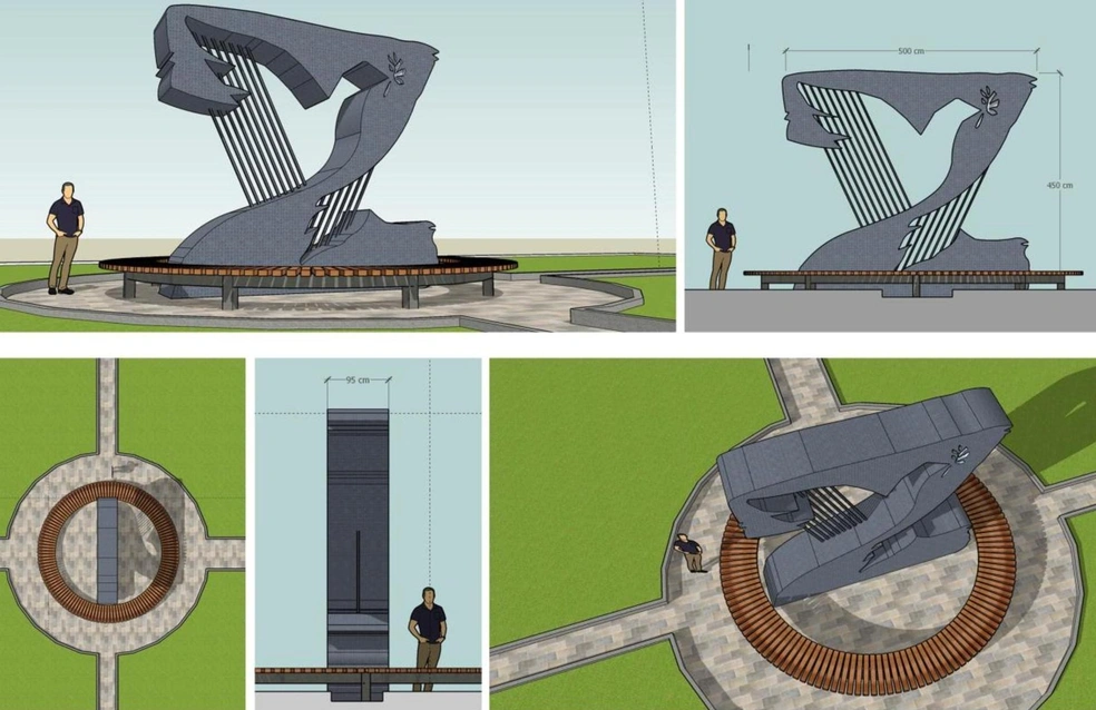 Буква Z в 4,5 метра в высоту будет выполнена из бронированной стали | Источник: ULTRA100