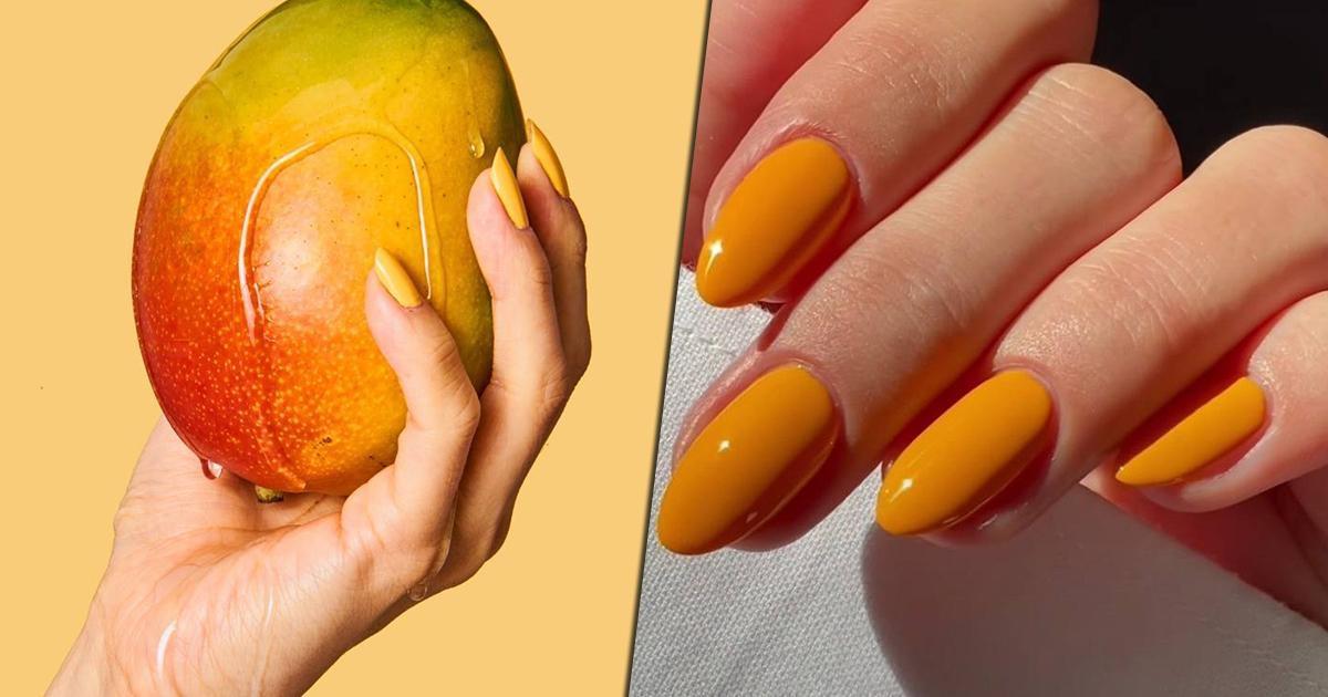 Mango nails: самый сочный оттенок для летнего маникюра
