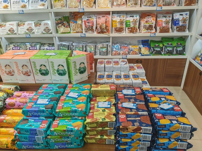 Челябинскую продукцию можно встретить на полках магазина в Даляне | Источник: пресс-служба правительства Челябинской области