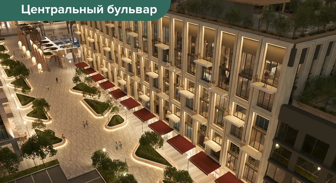 Этот променад уже прозвали южным Арбатом, так как здесь планируют открыть кафе и рестораны на первых этажах домов | Источник: «Гринвич недвижимость»