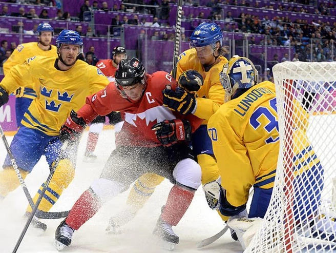 В финале Олимпийских игр в Сочи Канада победила Швецию. | Источник: Olympics.com