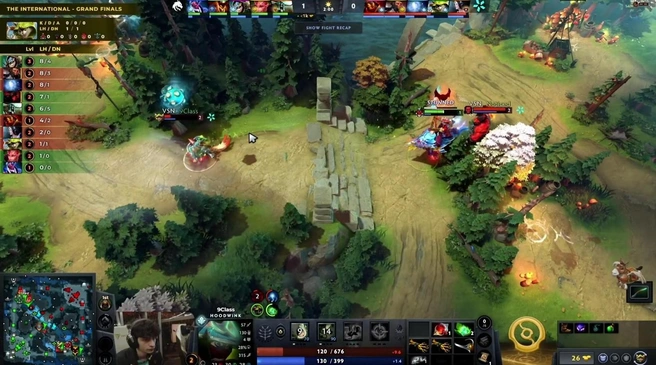 кадр из финала TEAM SPIRIT против TEAM VISION | Источник: DotaCinema / YouTube