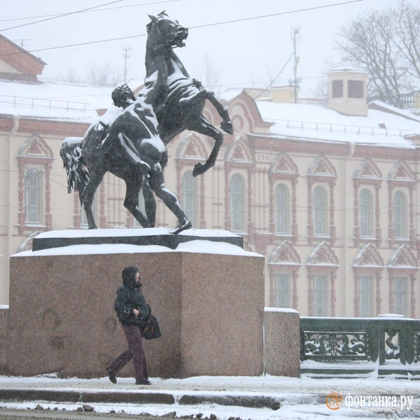 Снегопад в Петербурге 20 февраля 2026 года | Источник: Валентин Егоршин / «Фонтанка.ру»