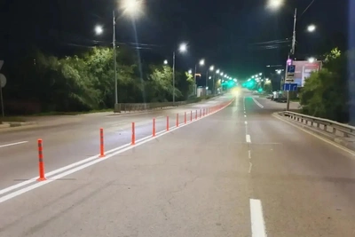 На Театральной в Благовещенске обновили разметку