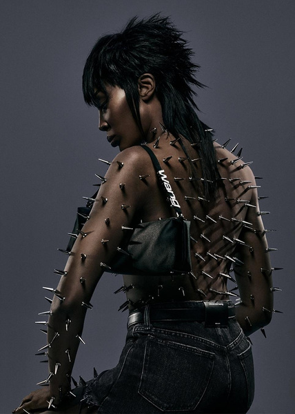 Колючая и обнаженная Наоми Кэмпбелл появилась на снимках у Alexander Wang