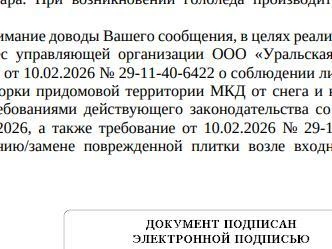 Жалобы в государственные надзорные органы не дали результата. | Источник: читатель E1.RU