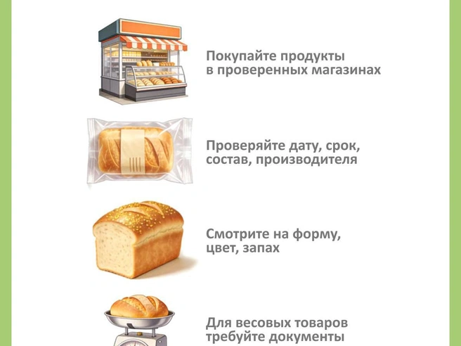 Роспотребнадзор рекомендует покупателям внимательно подходить к выбору хлебобулочных и кондитерских изделий. | Источник: Юрий Орлов / Городские медиа