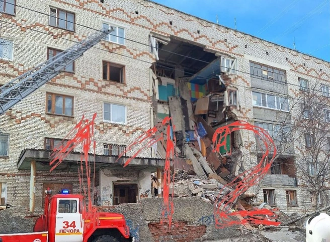 В Печоре обрушилось общежитие | ya62.ru