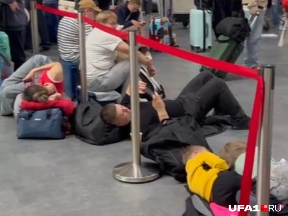 Рейсы задерживаются из-за ограничений на полеты | Источник: читатель UFA1.RU