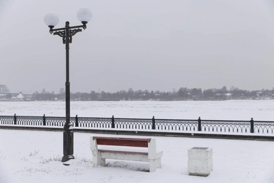 Волгоградский остров Сарпинский отрезан из-за льдов