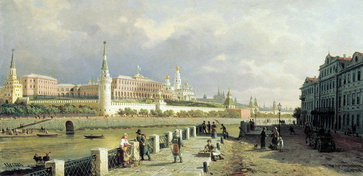 Вид Московского Кремля. Картина П. П. Верещагина, 1879 год | Источник: Wikimedia Commons