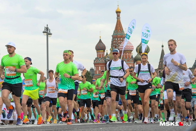 «Зеленый марафон» в очередной раз прошел в центре Москвы | Источник: Артем Устюжанин / MSK1.RU