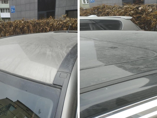 Автомобиль покрыт густым слоем пыли | Источник: житель Новосибирска