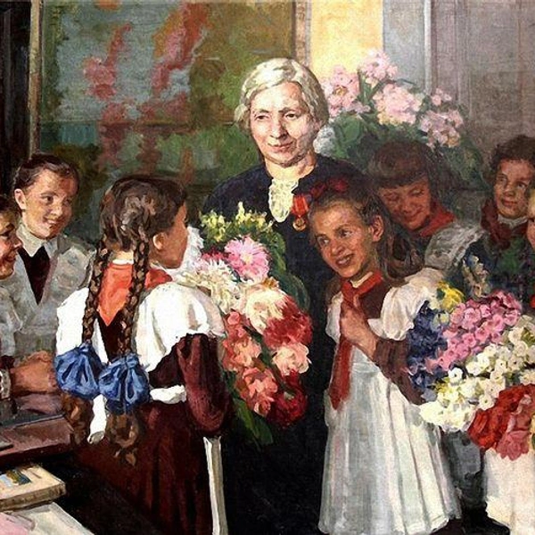 «Награда учителю», А. Харьковский, 1951 год | Источник: соцсети