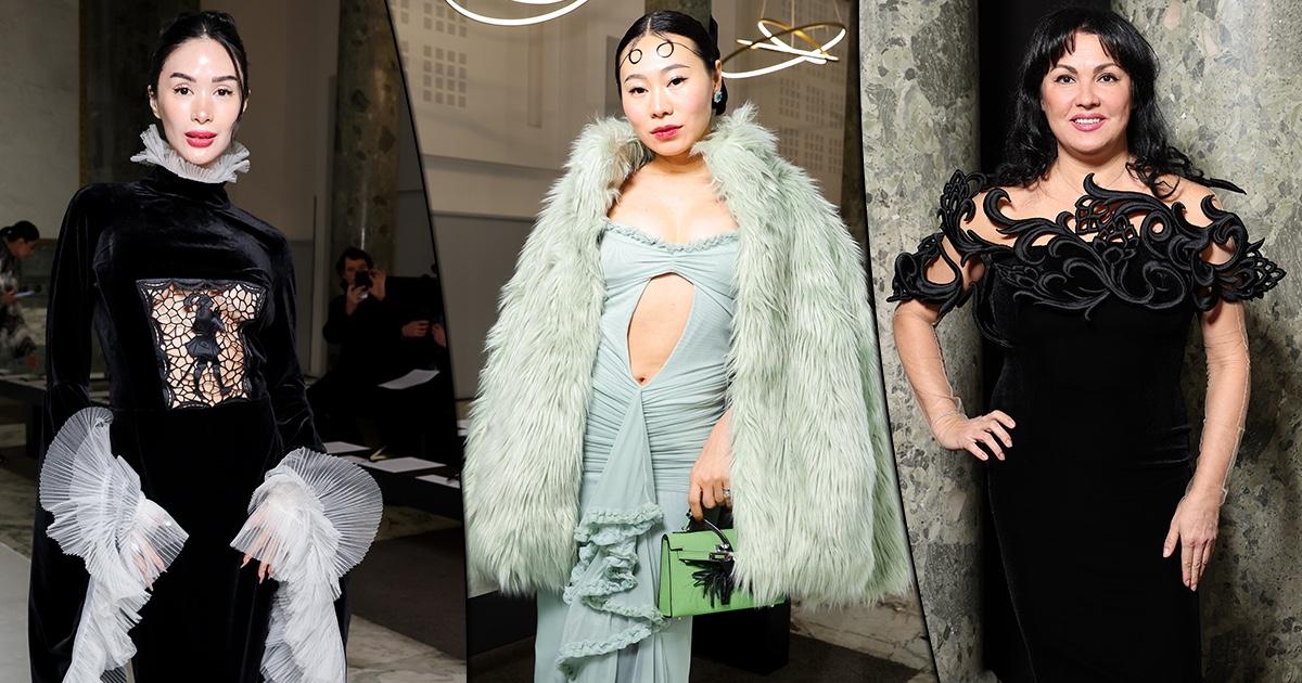 Нетребко, Бондаренко, Ян Гэ и другие звезды на показе YANINA Couture в Париже