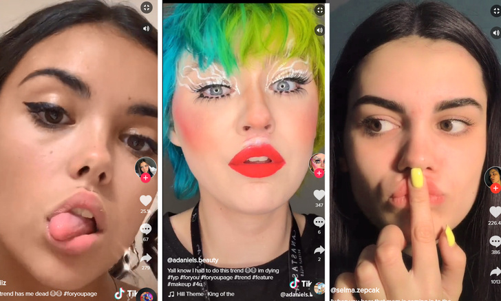 Девушки делают себе чувственные губы с помощью клея: новый популярный челлендж развлекает Интернет (видео)