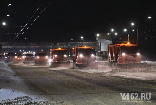 Уборка Московского шоссе Рязань