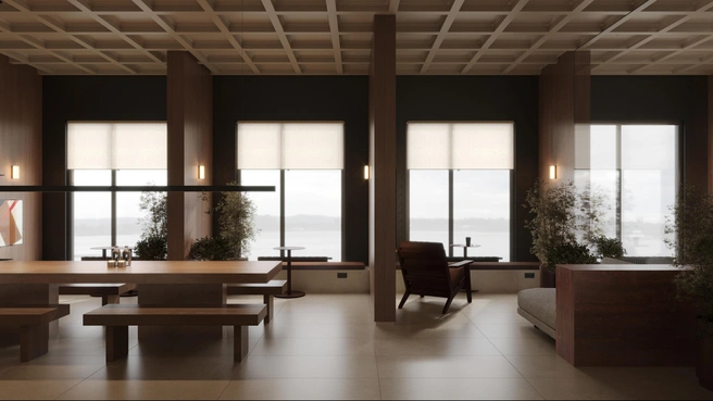 Внутри можно проводить деловые и развлекательные мероприятия | Источник: «Первая линия»