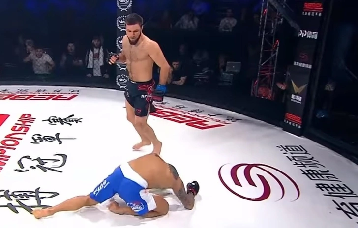 Красивый нокаут российского бойца MMA с разворота в первом раунде (видео)