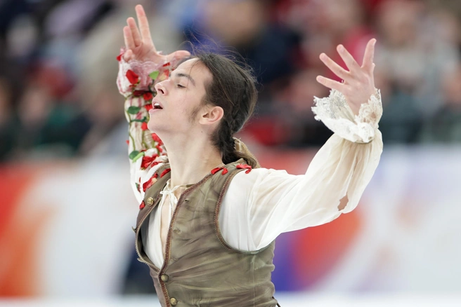 Петр Гуменник будет представлять страну в Милане, но российского золота у него еще нет | Источник: Кирилл Кухмарь / ТАСС