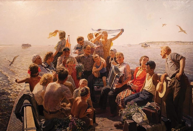 Варламов, «По Волге широкой», 1954 | Источник: Музей Фаберже