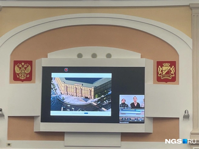 Так может выглядеть территория у дома на Красном проспекте, 159. Чиновники и депутаты предложили от мощения там отказаться и посеять везде, где возможно, газон | Источник: Елизавета Горячева / NGS.RU