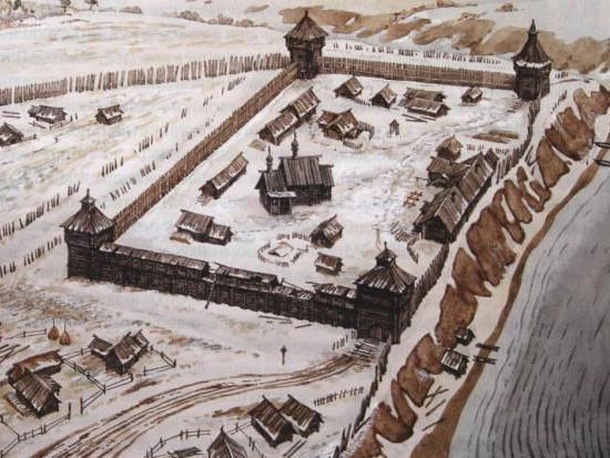 Изображение Березовского острога. | Источник: остяко-вогульск.рф