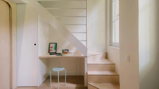 Каюта в Париже: студия 14 м², вдохновленная морскими путешествиями