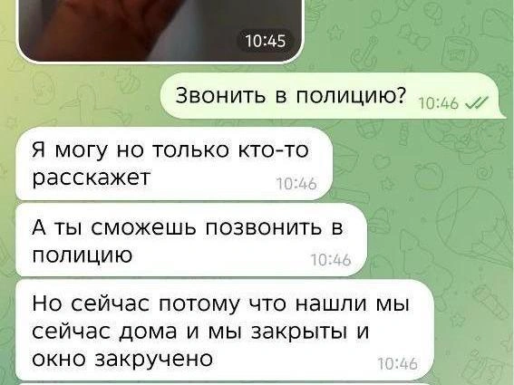 Пример переписки между активистами и воспитанниками приемной семьи. | Источник: читатель 72.RU