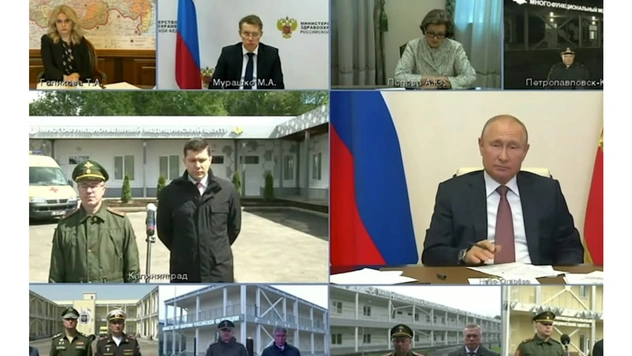 Пародия на совещание Путина с онлайн-«назначением» начальника госпиталя: если бы микрофоны были включены у всех участников (видео)