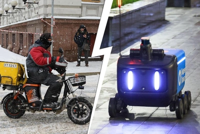 В Москве планируют запретить велокурьерам ездить по тротуарам