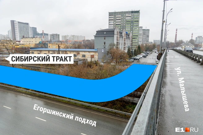 По этому съезду можно будет быстро свернуть в направлении Тюмени | Источник: Владислав Лоншаков, Филипп Сапегин / E1.RU