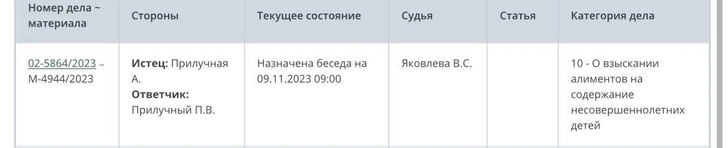 Агата Муцениеце судится с Павлом Прилучным за алименты на дочь и сына