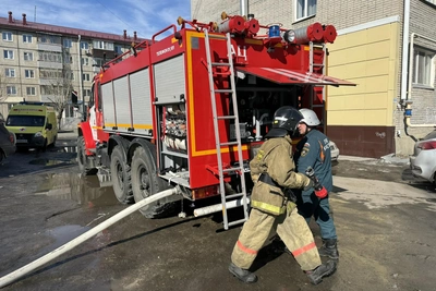 В Кургане при пожаре спасли 30 человек, восемь детей