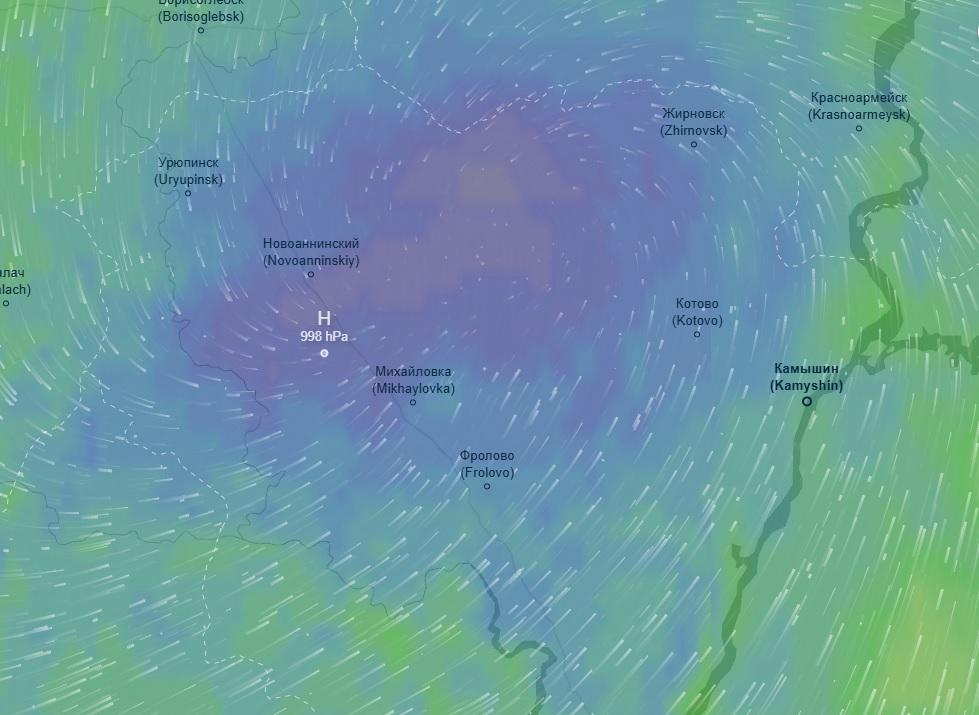 Похолодает от одного взгляда: над Волгоградской областью пройдет «глаз» «Мартины»