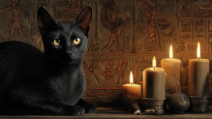 Разбираем ритуал «как вызвать египетского кота»: откуда он появился и правда ли может исполнить ваши желания | Источник: Midjourney