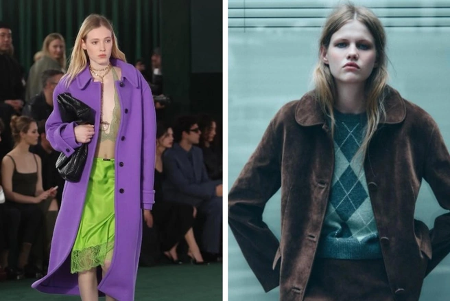 Смотрим, как стилизовать пальто и пиджаки  | Источник: Gucci.com, Lime-shop.com