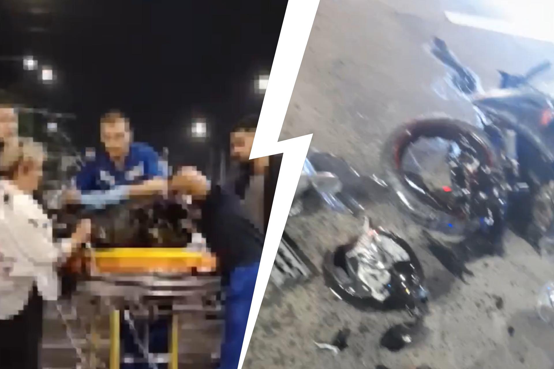 «Кровь текла из шлема»: в Волгограде скончался байкер, который разбился ДТП и снес своим телом деву…
